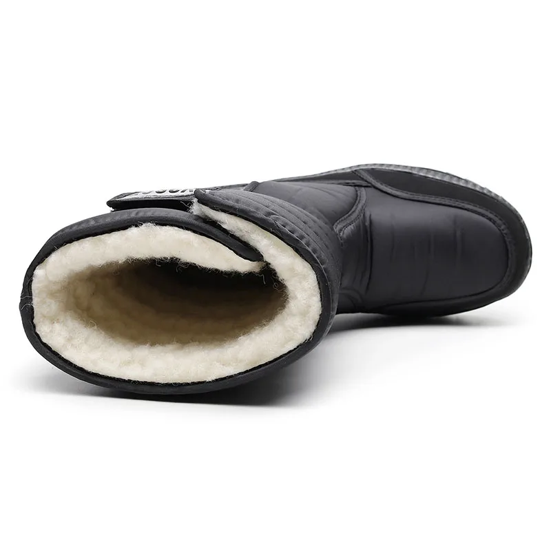 snow boots men waterproof mens winter boots With Fur winter shoes slip-resistant Men Boots platform thick plush warm Plus size