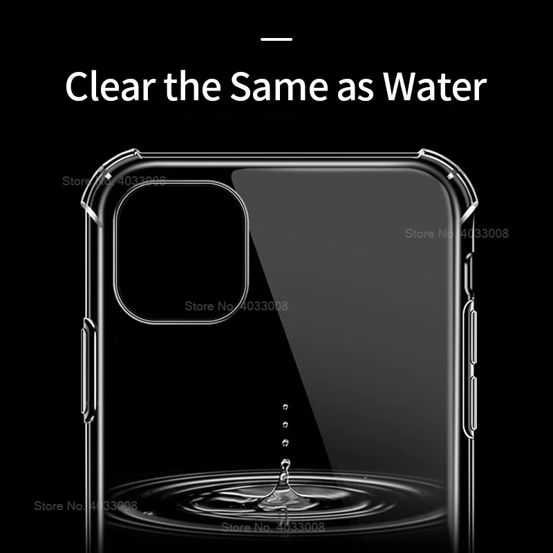 Мягкий прозрачный силиконовый чехол для iPhone 12 11 Pro Max SE 2020 противоударный из ТПУ XR X