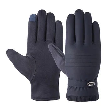 

Winter Warm Men Gloves Practical Thicken Outdoor Touch Screen Male Mittens