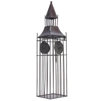 

New Red Wine Rack Big Bell Tower Wine Rack Tabletop Art Decoration Iron Material Handmade Craft Display Storage Rack Home Decor