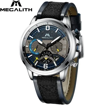 

Relogio Masculino MEGALITH Top Fashion Brand Men Watch Waterproof Sport Quartz Watch Chronograph Date Wrist Watch Clock Man 8083