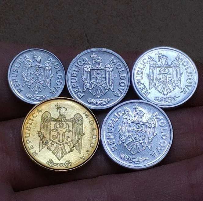 

5 PCS SET Moldova ,100% Real Genuine Comemorative Coin,Original Collection