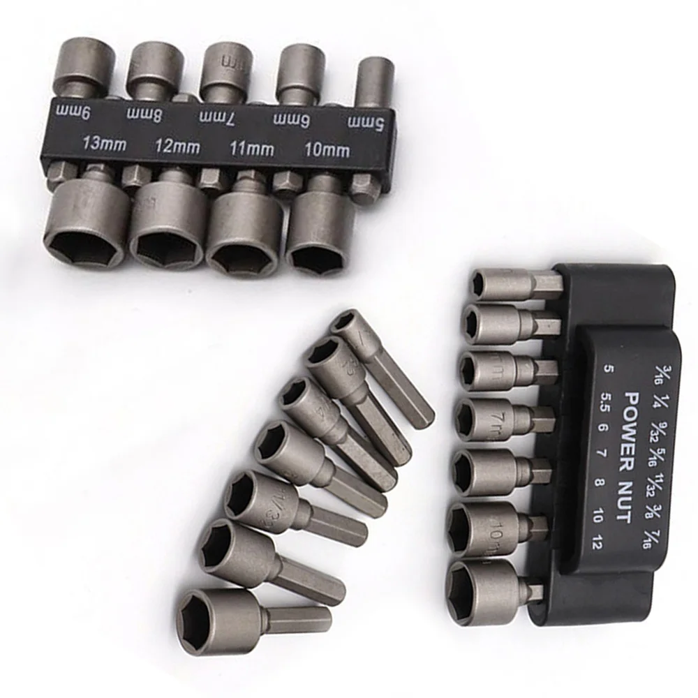 

23 Tlg Bit Set 1/4 Nut 5-13 Mm For Cordless Screwdriver Hex Bit Kit Socket