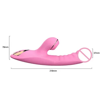 DIBE silicone Rabbit Sucking vibrator G-Spot Stimulator waterproof heating vibration vagina massage stick female adult sex toys 2