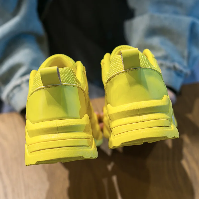 

Athletic Shoes Women's 2019 New Style Summer Breathable Air Cushion Running Shoes Subnet Red Versatile INS Fashion Thick Bottome