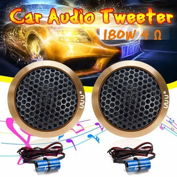 

2PCS Car Tweeter Silk Film For Car Modification 180W 4Ohm High-Pitched Loudspeaker Audio Modification
