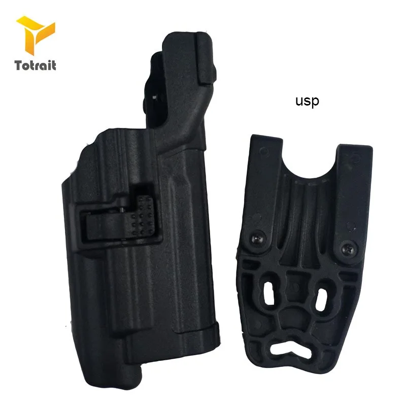 Totrait LV3 тактический пистолет поясной ремень кобура военный GL17 18/M9/1911/P226/USP светильник Подшипник кобура черный