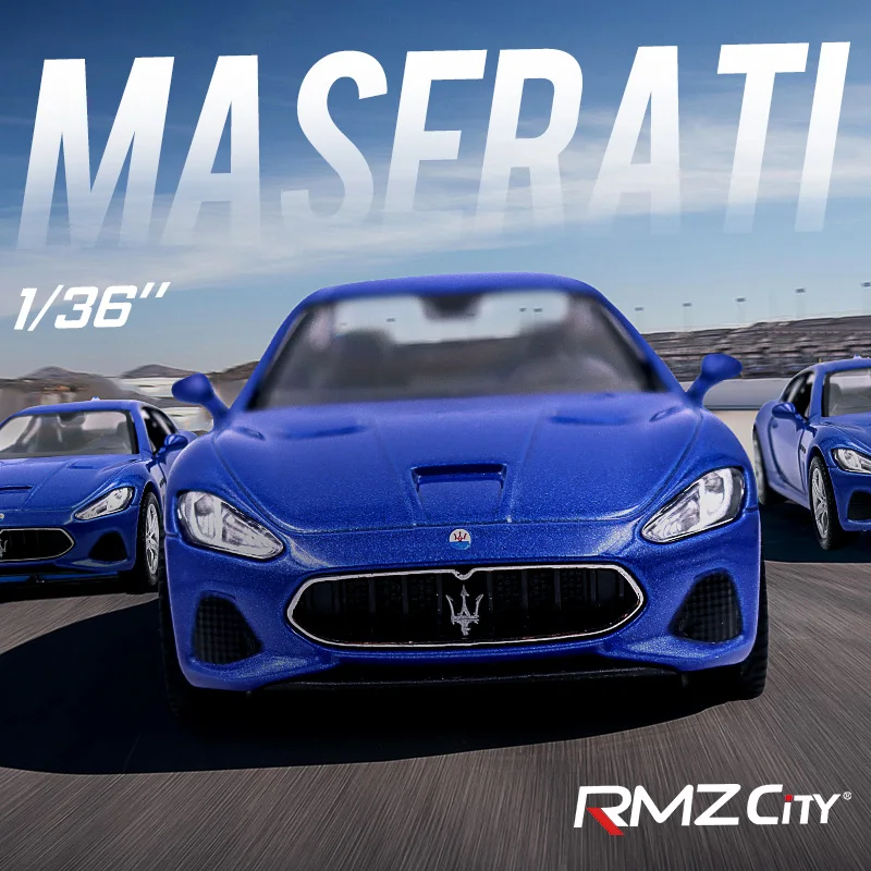 Лицензированная модель RMZCity Игрушечная автомобиля 1:36 Maserati granтуризм коллекция