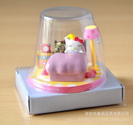 Аниме периферийная hello kitty новая KT сцена 5-KT кошка кукла Фигурка кукла игрушка Гараж Комплект украшение модель