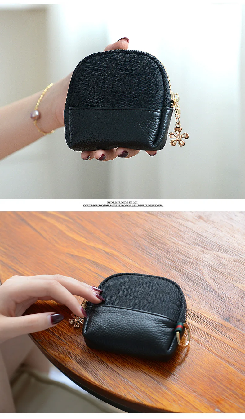 Exquisite Buckle Coin Purses Unicorn Looks Back With Love Pink Mini Wallet Key Card Holder Purse for Women