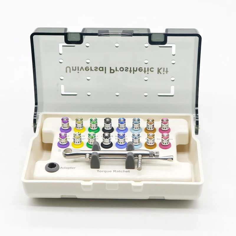 Dental Implant Screwdriver Torque Wrench Ratchet 1070ncm 16 Pcs Screw