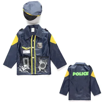 

3-8 Boys Childrens Kids Policeman Police Cop Costume Hat Tool Set Cosplay Fancy Dress Party Outfit Officer Uniform Glift