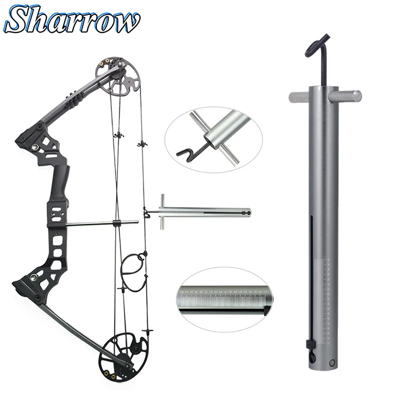 

Compound Bow Hunting Archery Bow Pounds Lbs Test Tool Hanging Scale Meter Recurve Bow ShootingAvailable In Black and White