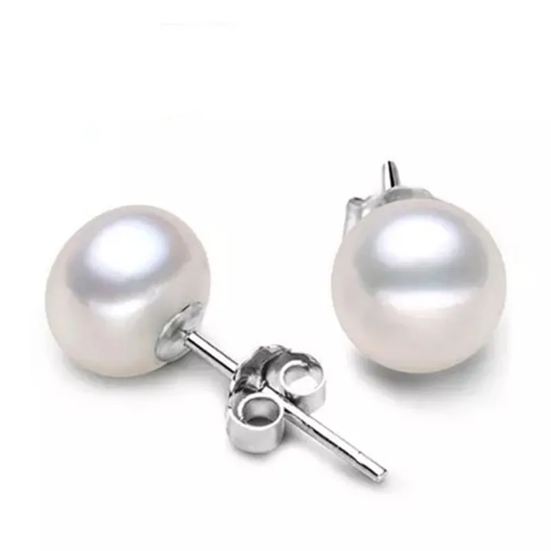 

2020South Korean Version Natural Fresh Water Pearl Earrings White CopperPearl Earrings Accessories Manufacturers Whol