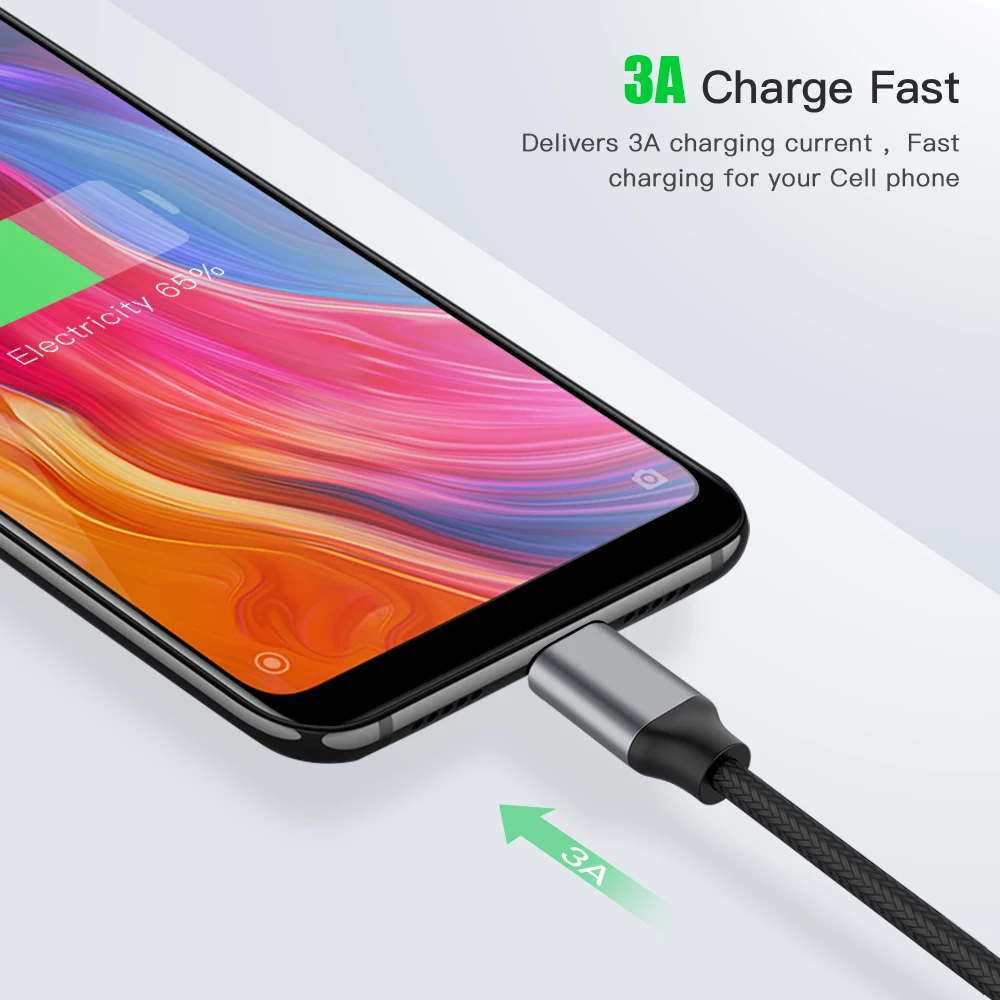 Быстрая зарядка 4,0 PD USB C к кабелю type C для samsung S10 S9 Xiaomi USB 3,1 60W USBC кабель быстрого зарядного устройства для MacBook Pro