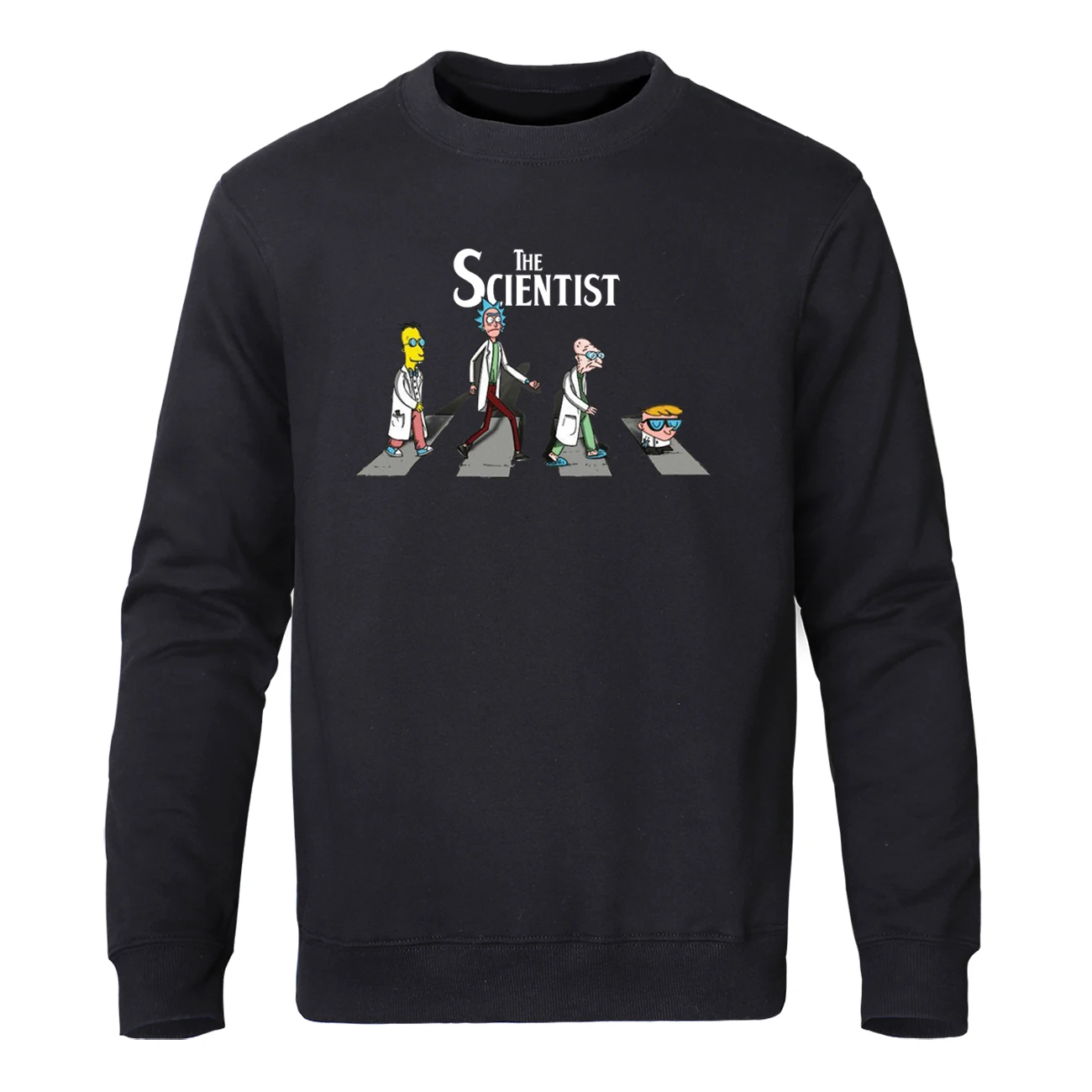 

The Science Rick And Morty Line Up The Road Mens Sweatshirt 2019 Fashion Autumn Fleece Pullover Sportswear Harajuku Streetwear
