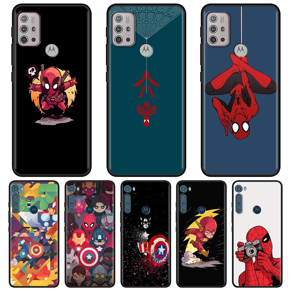 Чехол для Moto G Stylus G8 Plus G9 Play G10 Power G30 Funda For MOTO One Fusion Hyper Edge E6s Phone Shell Marvel Iron Man |