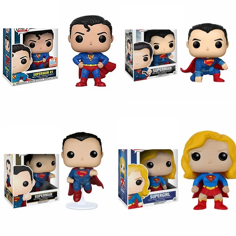 Экшн-фигурки Funko DC COMICS супергерои Супермен 215 #85 # Supergirl 93 #10 см ПВХ виниловые |