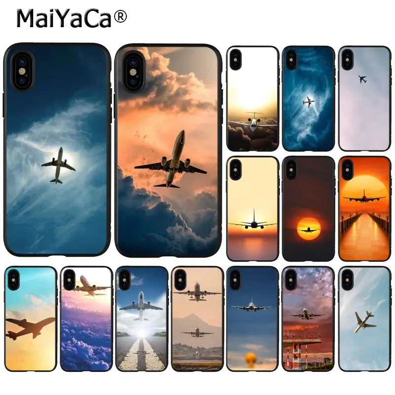 MaiYaCa самолёт Летающий путешествие облачный самолет Новый чехол для телефона iPhone