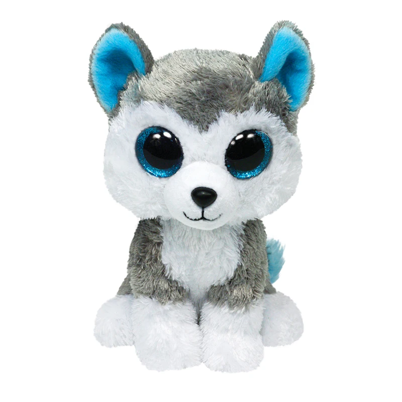 15cm Ty Beanie Slush Glitter Blue Big Eyes Plush Stuffed Animals