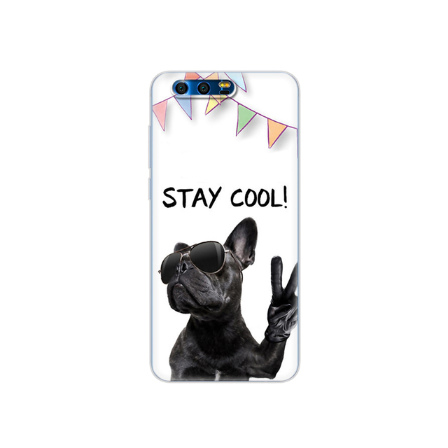 phone case for  honor 9 honor 9 lite soft tpu silicon back cover 360 full protective printing transparent coque