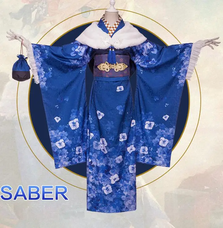

Anime Fate Grand Order First Sunrise Saber Cosplay Costume Fgo Women Kimono Arutoria Pendoragon Party Costume