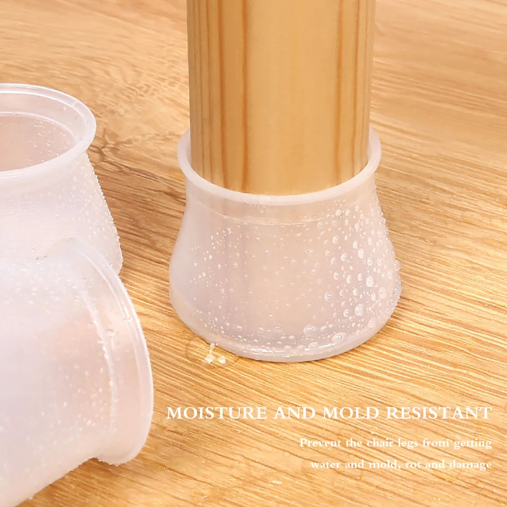 5/10/20Pcs Silicone Table Chair Feet Cover Floor Protector Furniture Feet Anti-Scratch Protective Pad Anti-Slip Chair Leg Caps