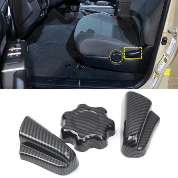 

For Toyota Tacoma 2016 2017 2018 2019 ABS Carbon Fiber Style Interior Car Seat Adjust Button Cover Trim Accessories