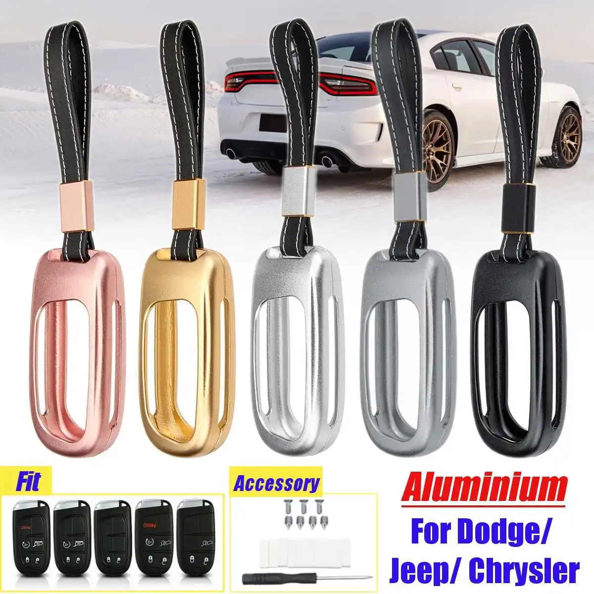Алюминиевый Чехол для ключа дистанционного управления из ТПУ чехол Dodge Journey