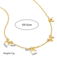 Elegant Mother's Day Mama Letter Pendant Necklaces Charms For Women Mom Baby Nameplate Clavicle Chain Choker Jewelry Best Gifts - Image 6