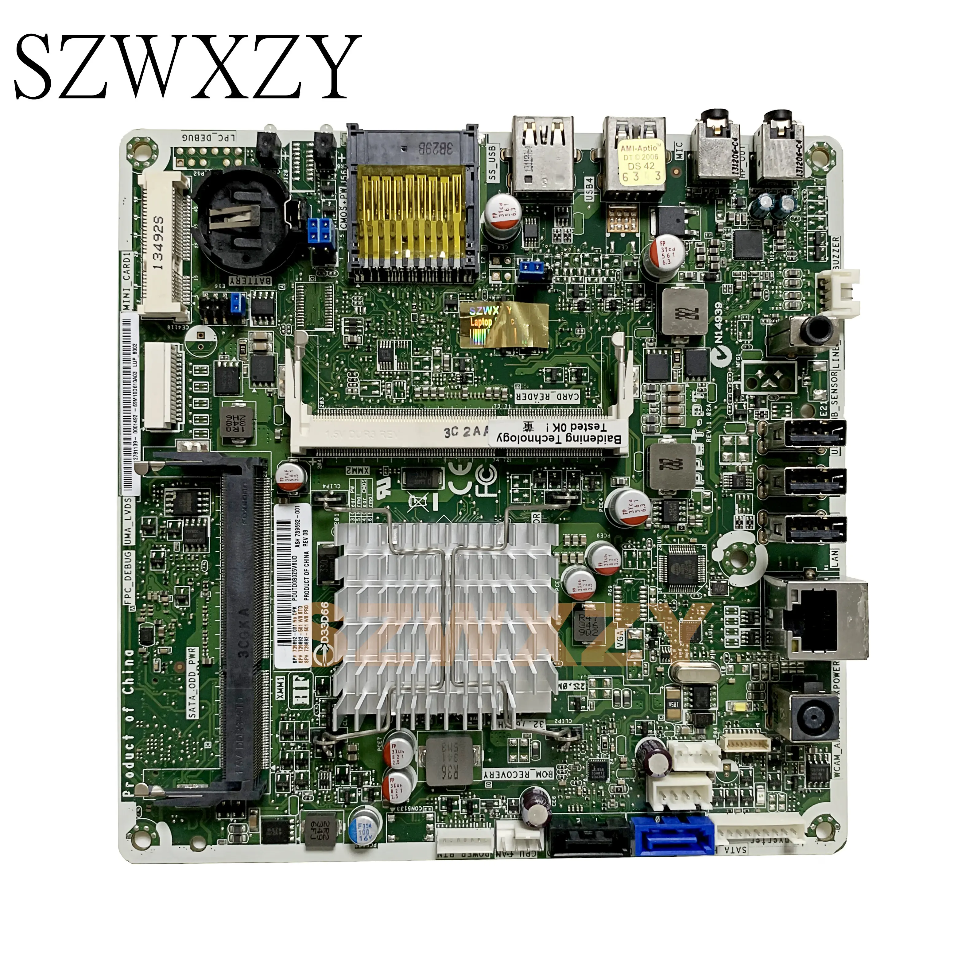 Материнская плата SZWXZY для HP 19-2020XT 19-2120XT все-в-одном с процессором J2850 739692-601 739692-501