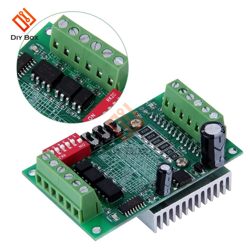 

TB6560 3A Stepper Motor Driver Stepper Single Axis Controller Board 10V-35V CNC Rounter Control Low Voltage Over-Heat Current Protection Motor Driver Board
