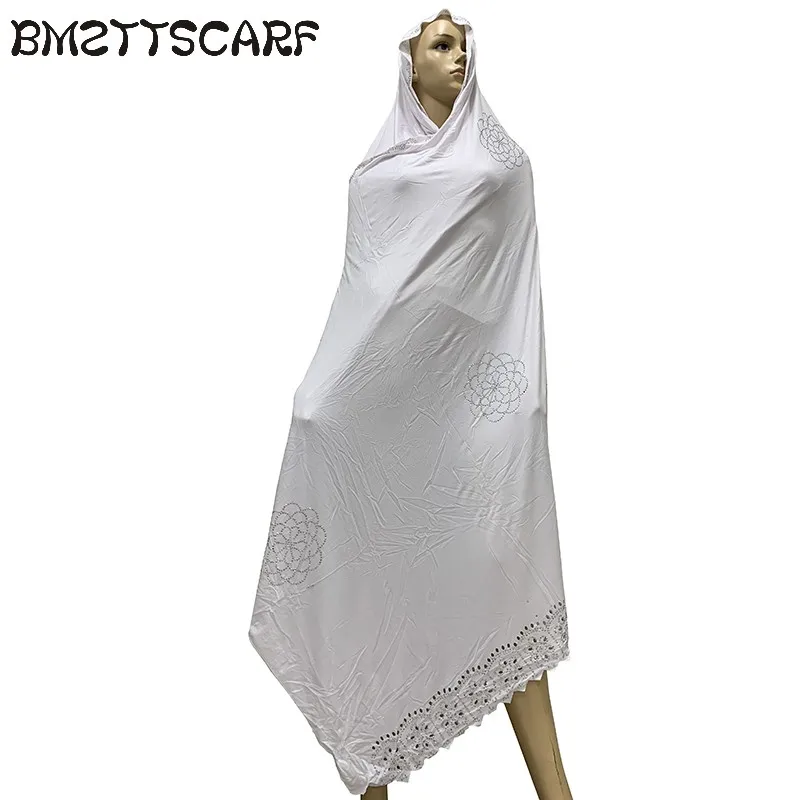 Мягкий хлопковый шарф кашха шарф для африканских мусульманских женщин Дубай молиться Большие шали со стразами BM827 - Цвет: Color 10