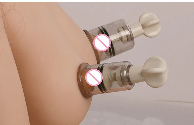 Breast Nipple Sucker Clitoris Massager Nipple Clamps Pump Breast Enlarger Vibrating Sex Adults Toys For Women 4 Sizes