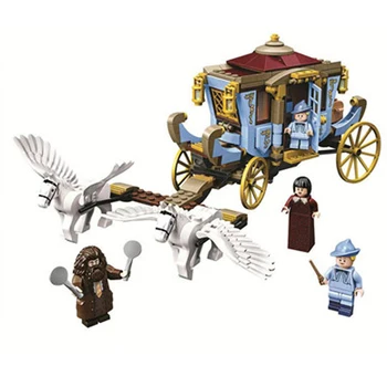 

2019 New Harri Movie Compatible 75947 75946 75958 75945 beauxbatons carriage arrival at building blocks toys for children