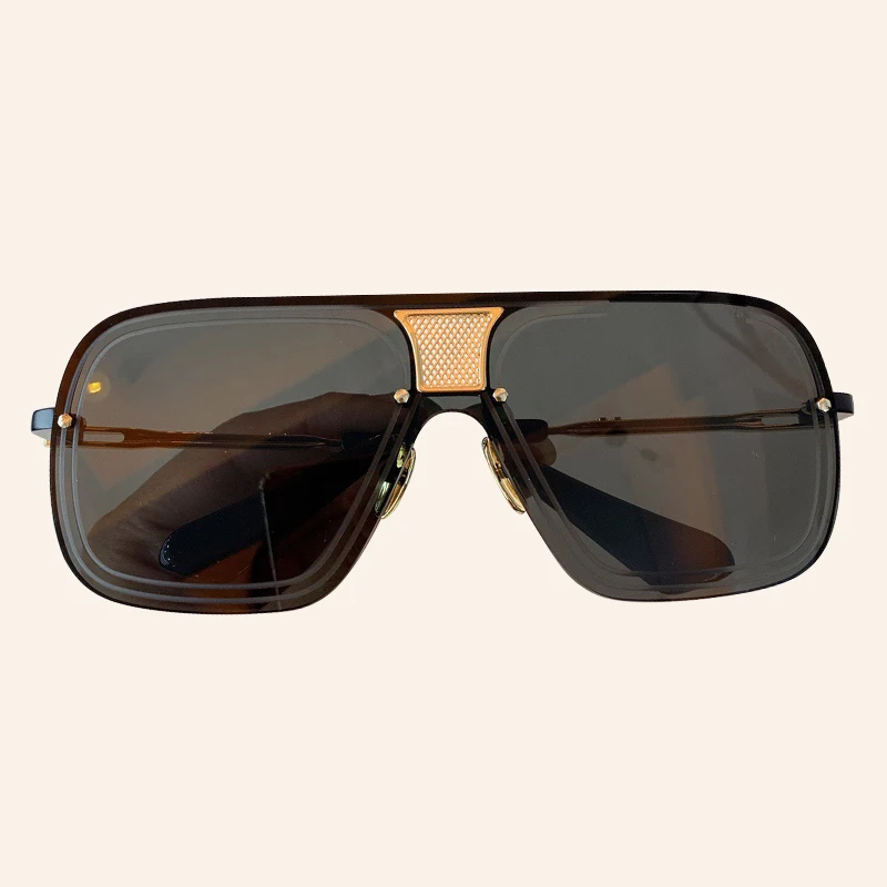 No.8 Sunglasses Винтажные зеркальные солнцезащитные очки для мужчин, высокое качество, винтажные Квадратные Солнцезащитные очки для мужчин - Цвет линз: No.8 Sunglasses