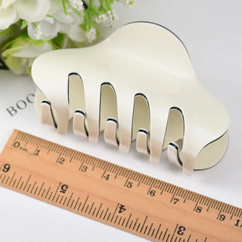 Новинка 3 дюймов большой зажим для волос для женщин Акриловые зажимы для волос шпильки заколка розовый Краб для волос