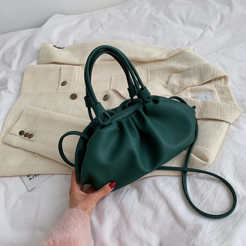 [BXX] Сумка-клатч из искусственной кожи через плечо для женщин, модная простая сумка через плечо, женские дорожные сумки a144 - Цвет: green