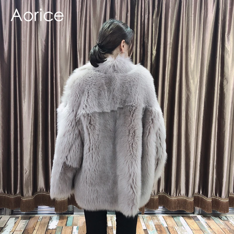 Aorice TX206203 женские зимние теплые реального тосканская овечья Меховая куртка, пальто Модные женские натуральная меховая шуба, верхняя одежда