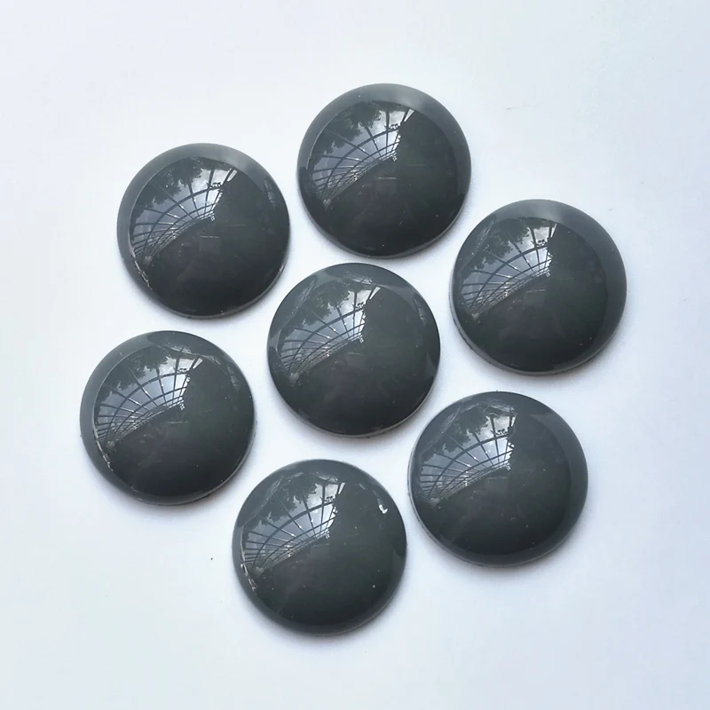 200 pieces/lot Resin Stone Diameter 10/12/14/16/18/20mm 80# Round Grey Color Cabochon Domes Flat back beads DIY Jewelry Settings | Украшения