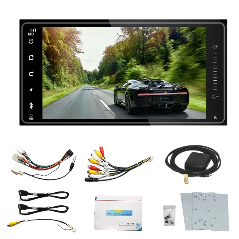 2 Din 7 inch Android 8.1 Car Stereo Radio Multimedia Player 1G+16G GPS Navigation Player for Toyota