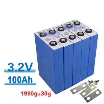 

20pcs lifepo4 3.2v 100Ah lithium battery deep cycles for diy 24v 12V 400Ah Solar and wind power system vehicle portable power