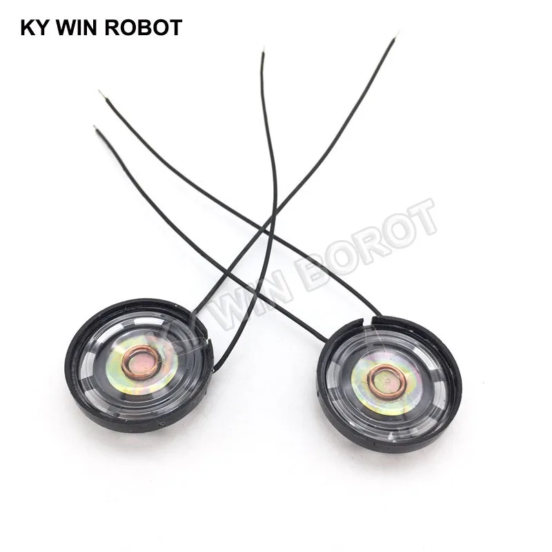 2pcs/lot New Ultra-thin Toy-car horn 8 ohms 0.25 watt 0.25W 8R speaker Diameter 27MM 2.7CM With Wire