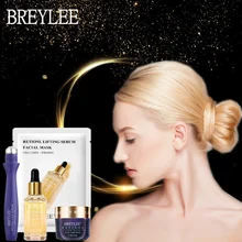 BREYLEE Retinol Facial Skin Care Set Anti-aging Lightening Fine Lines Firming Repair Cream Remove Dark Circles Eye Bags Serum