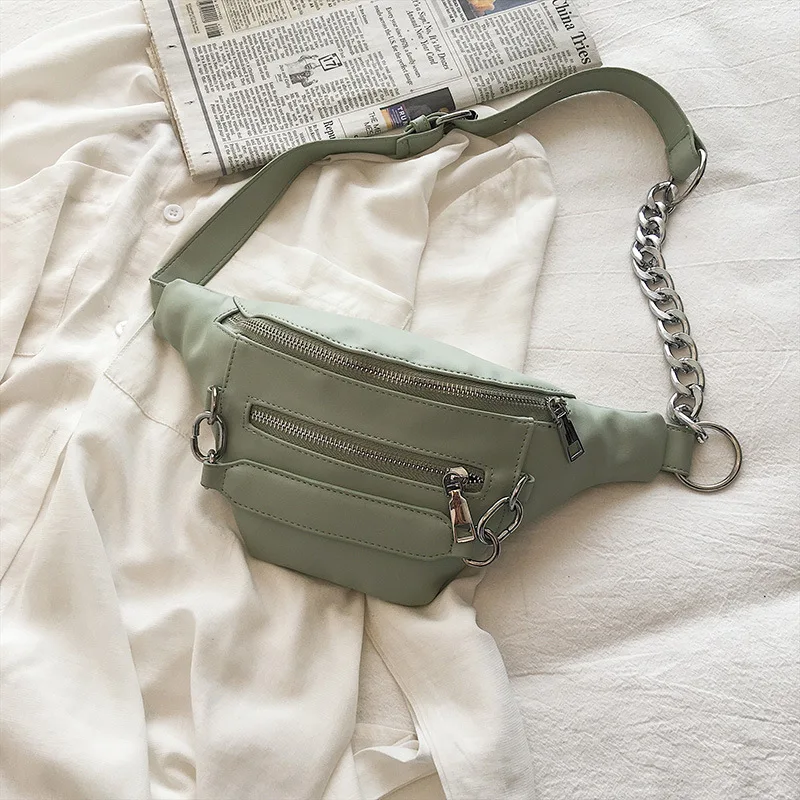 

Chest Bag Women's 2019 New Style Fashion Casual Chain Shoulder Bag Korean-style Versatile INS Super Fire Wallet Fashion Small Ba