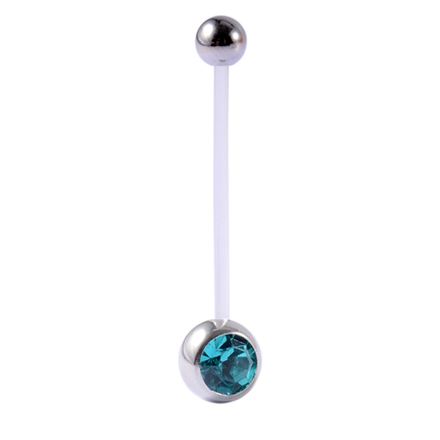 Flexiable Anti Allergy Belly Button Rings  Can Ajustable 25mm Bioplast Navel Piercing For Pregnancy Retainer Body Jewelry