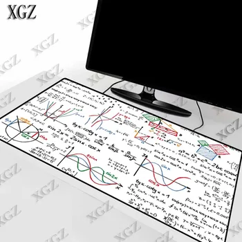 

XGZ Mathematical Formula Large Gaming Mouse Pad Lock Edge Keyboard Desk Table pad for Laptop Notebook