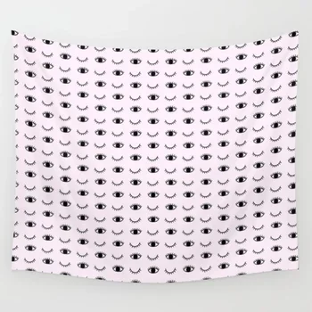 

Pink Eye Wink Wall Tapestry Wall Hanging Tapestries Bedspread Wall Art Bedding Blanket Decorative Furniture Yoga Mat Polyester
