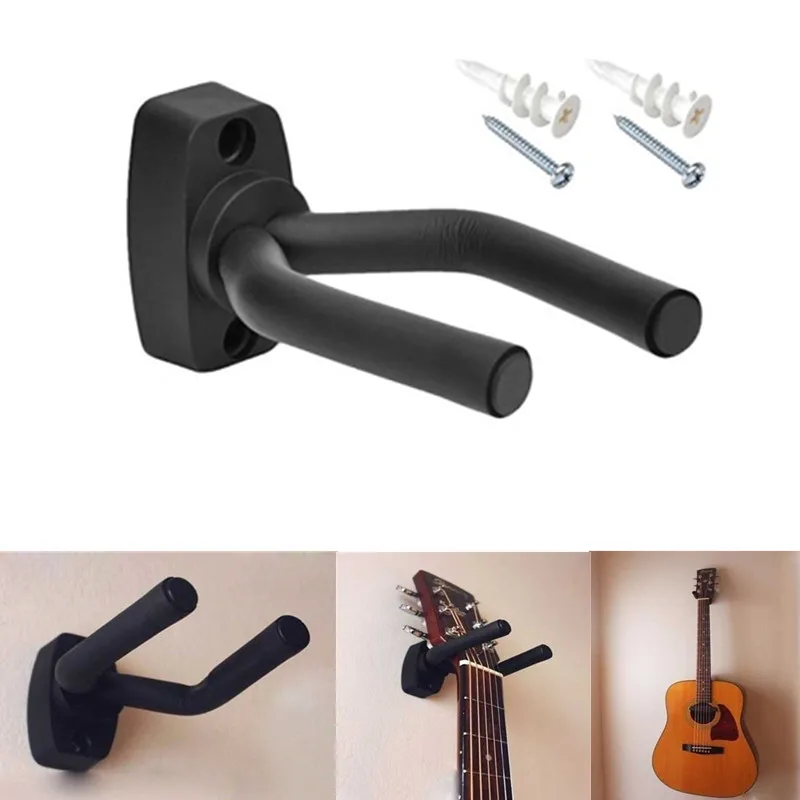 Wall Mount Guitar Hanger Hook Non-slip Holder for Electric Acoustic Guitars Bass Banjo Ukulele String Instrument