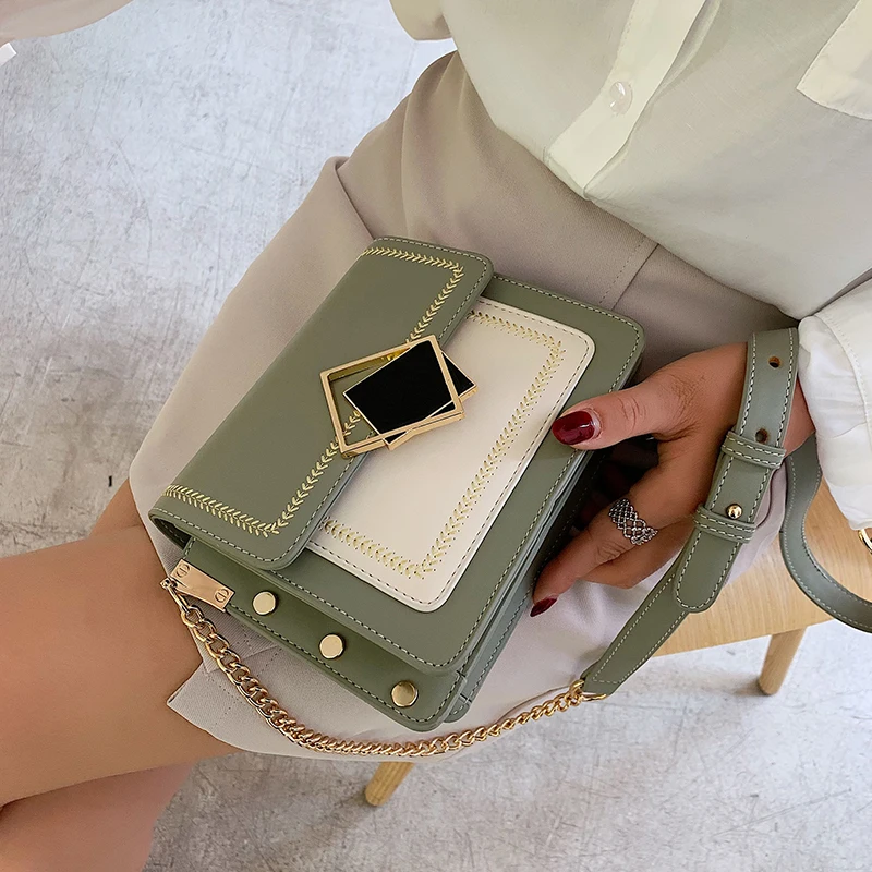 

female women bag new Korean version of the tide fashion shoulder bag for women wild chain Messenger bag